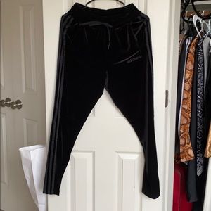 Adidas velvet track pants